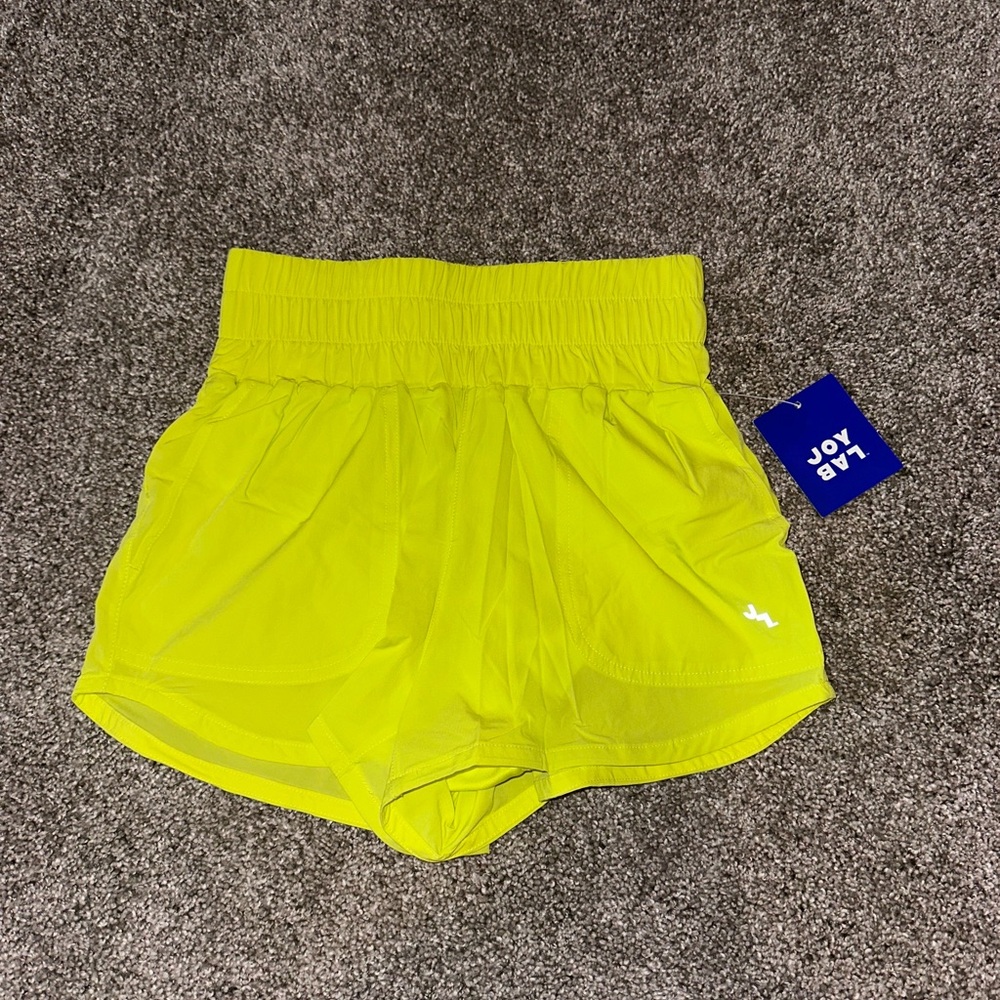 JoyLab Yellow Athletic Shorts Size XXS